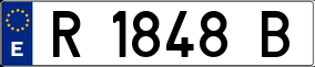 Trailer License Plate